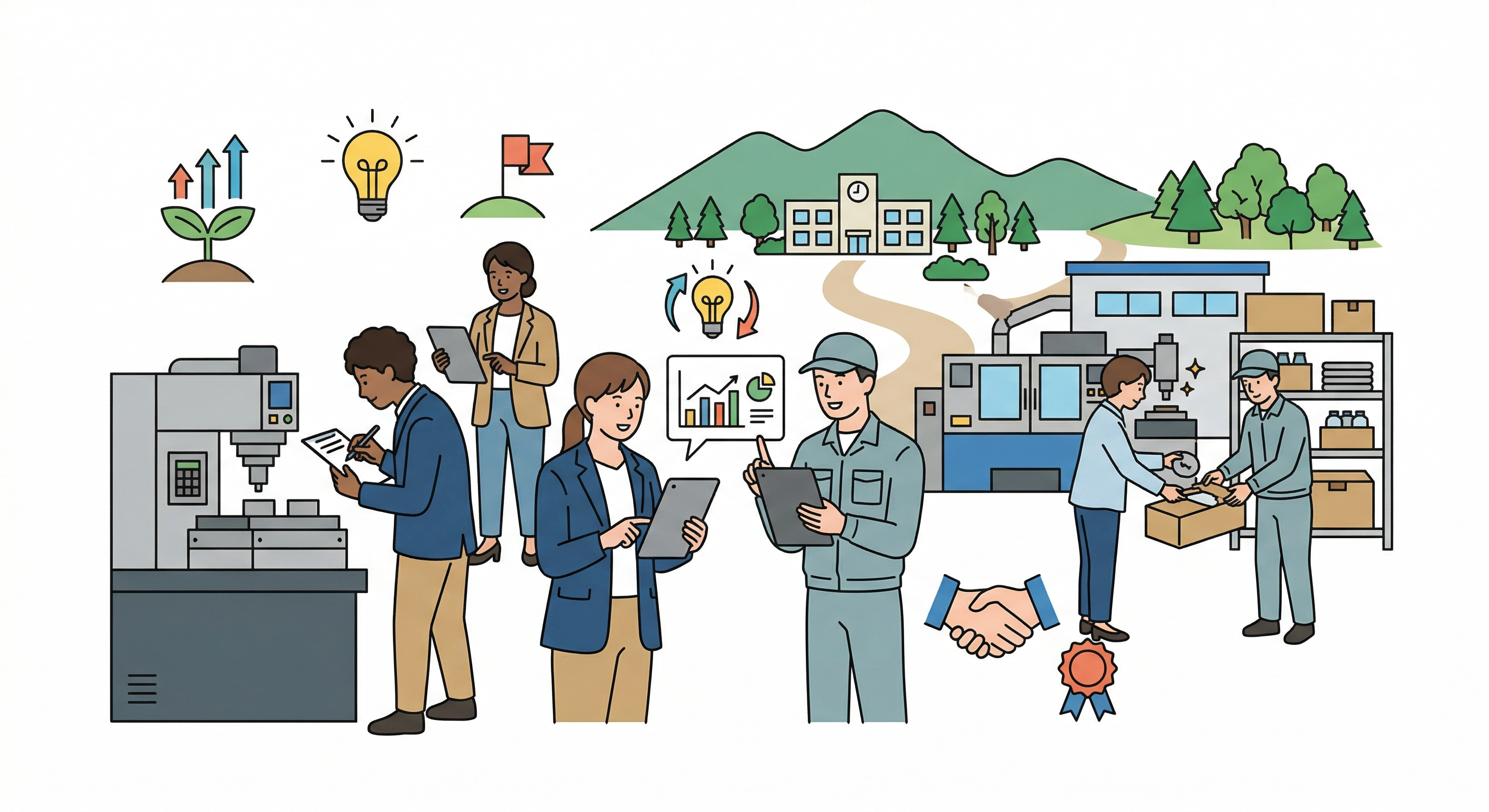 企業の現場課題と学生の共創のイメージ